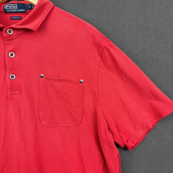 Vintage Polo Ralph Lauren Polo Country Shirt Mens XL Red Classic Fit - Picture 12 of 14